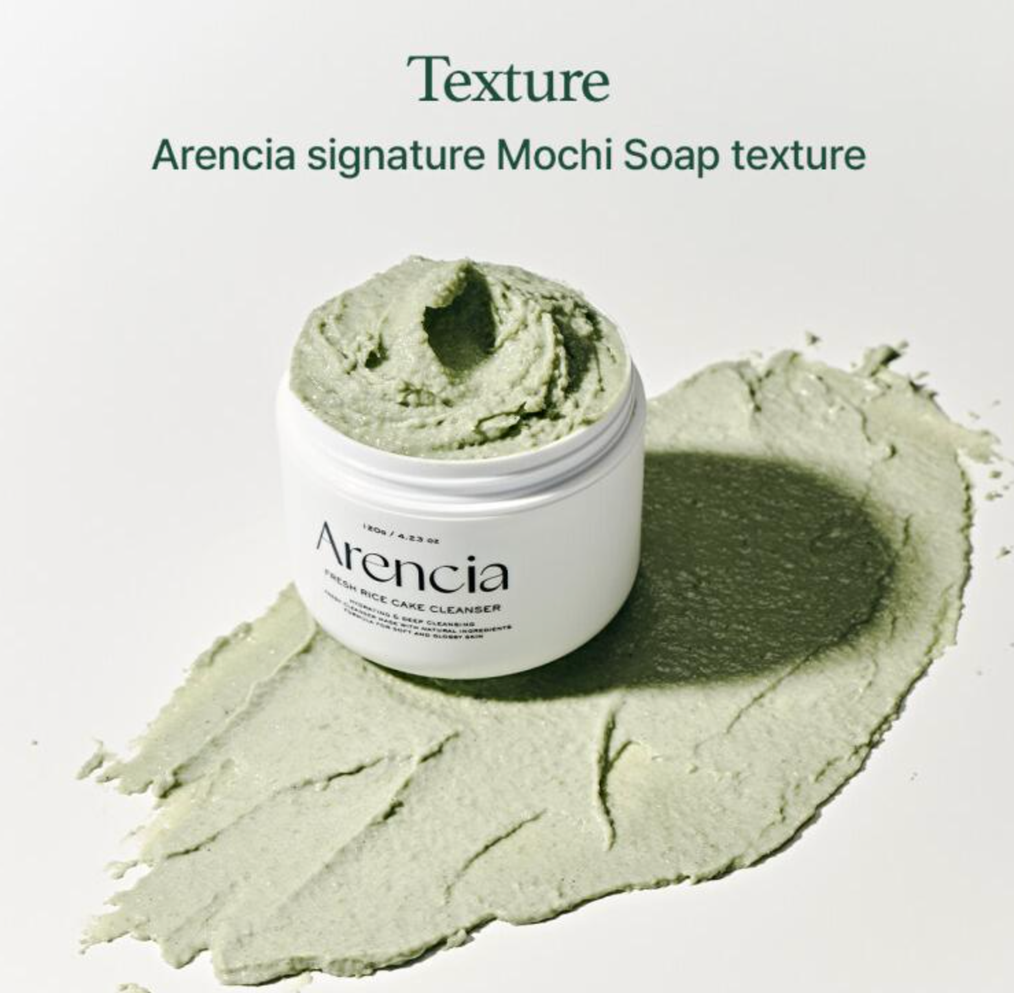Arencia Maschera Viso Schiumogena Detergente al Riso Coreano Mochi 120 g