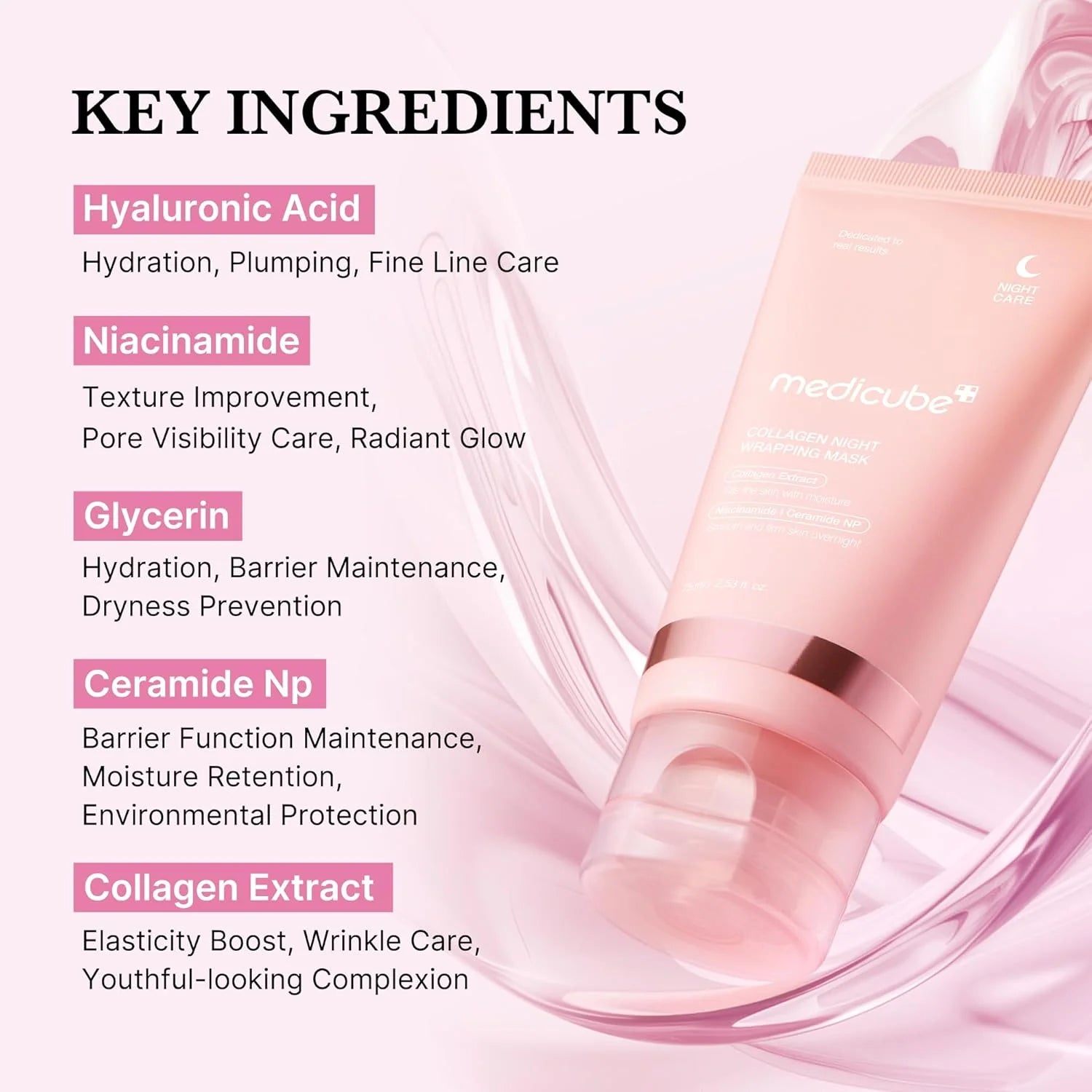 Medicube Maschera Avvolgente Notturna al Collagene 75 ml