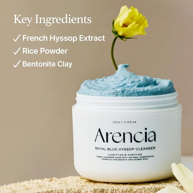 Arencia Scrub Viso Esfoliante e illuminante con Issopo Per Tutti i tipi di Pelle 120 g