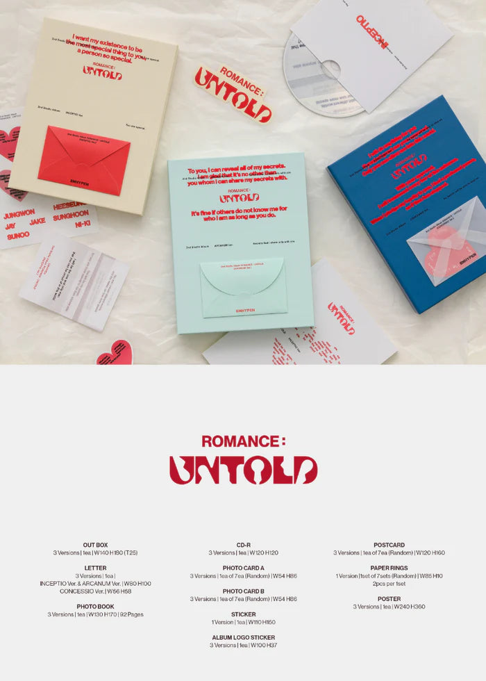 ENHYPEN – ROMANCE : UNTOLD (2ND STUDIO ALBUM)