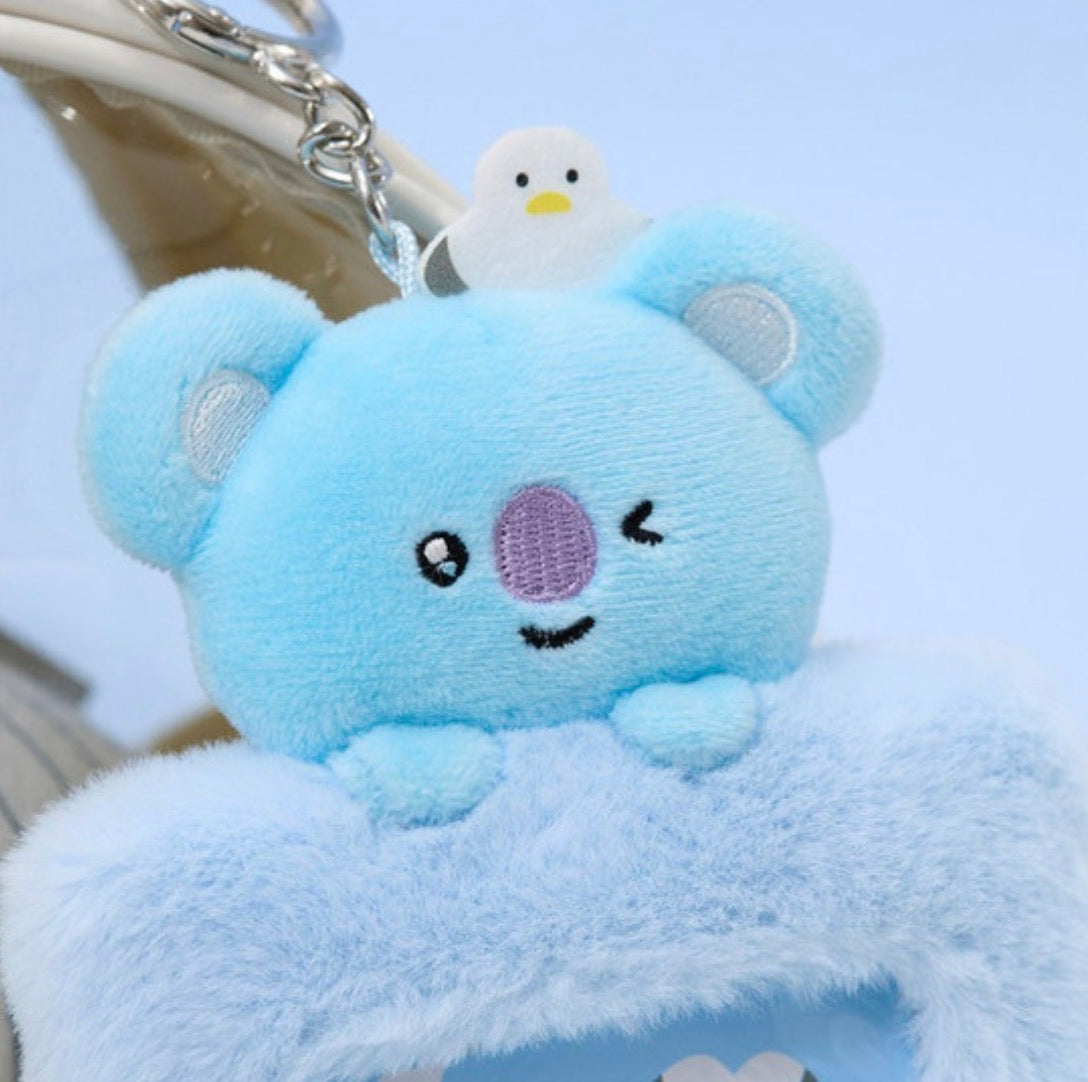 BT21 - PLUSH PHOTOCARD HOLDER KEYRING BUSAN