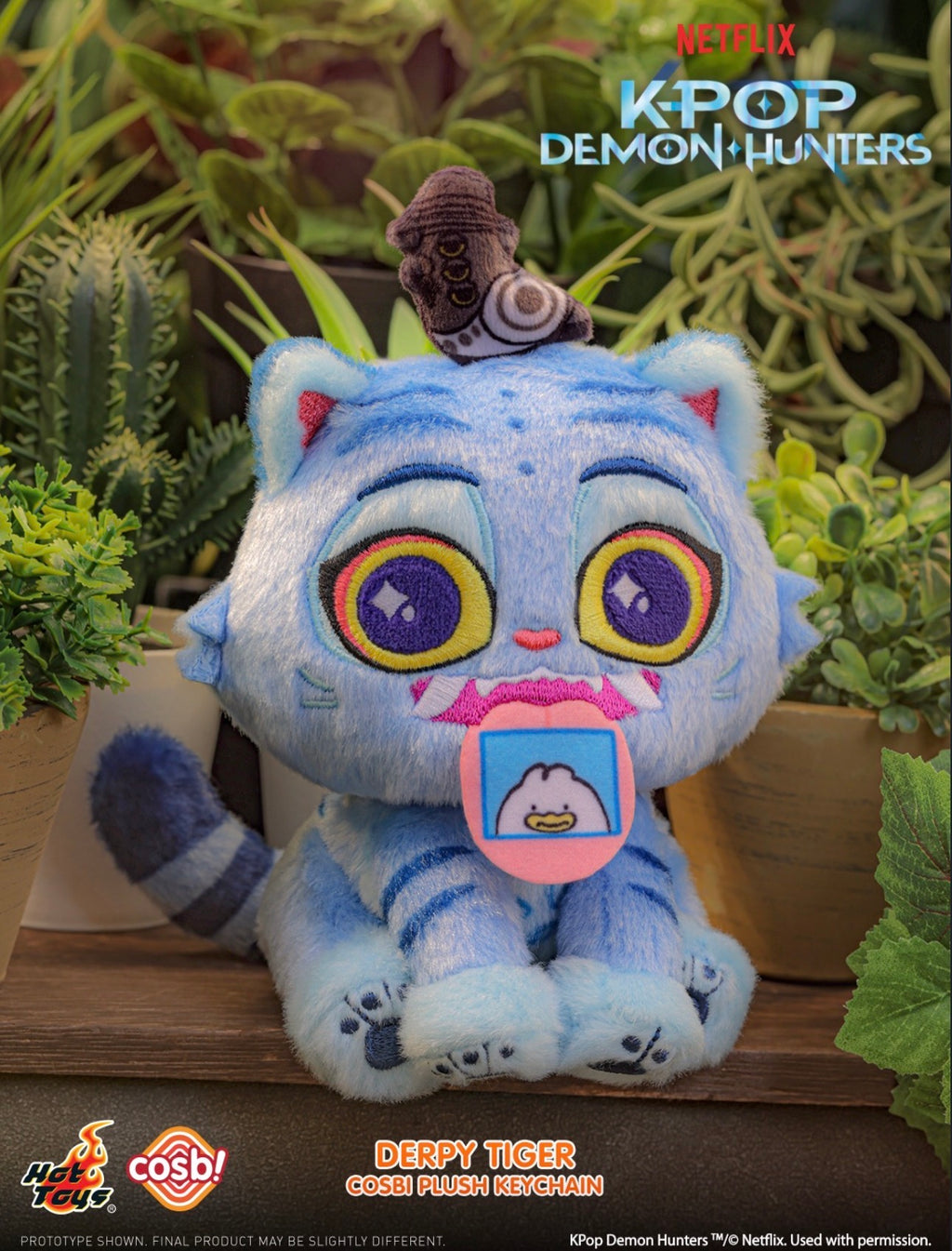COSBI KPOP DEMON HUNTERS OFFICIAL DERPY PLUSH KEYRING