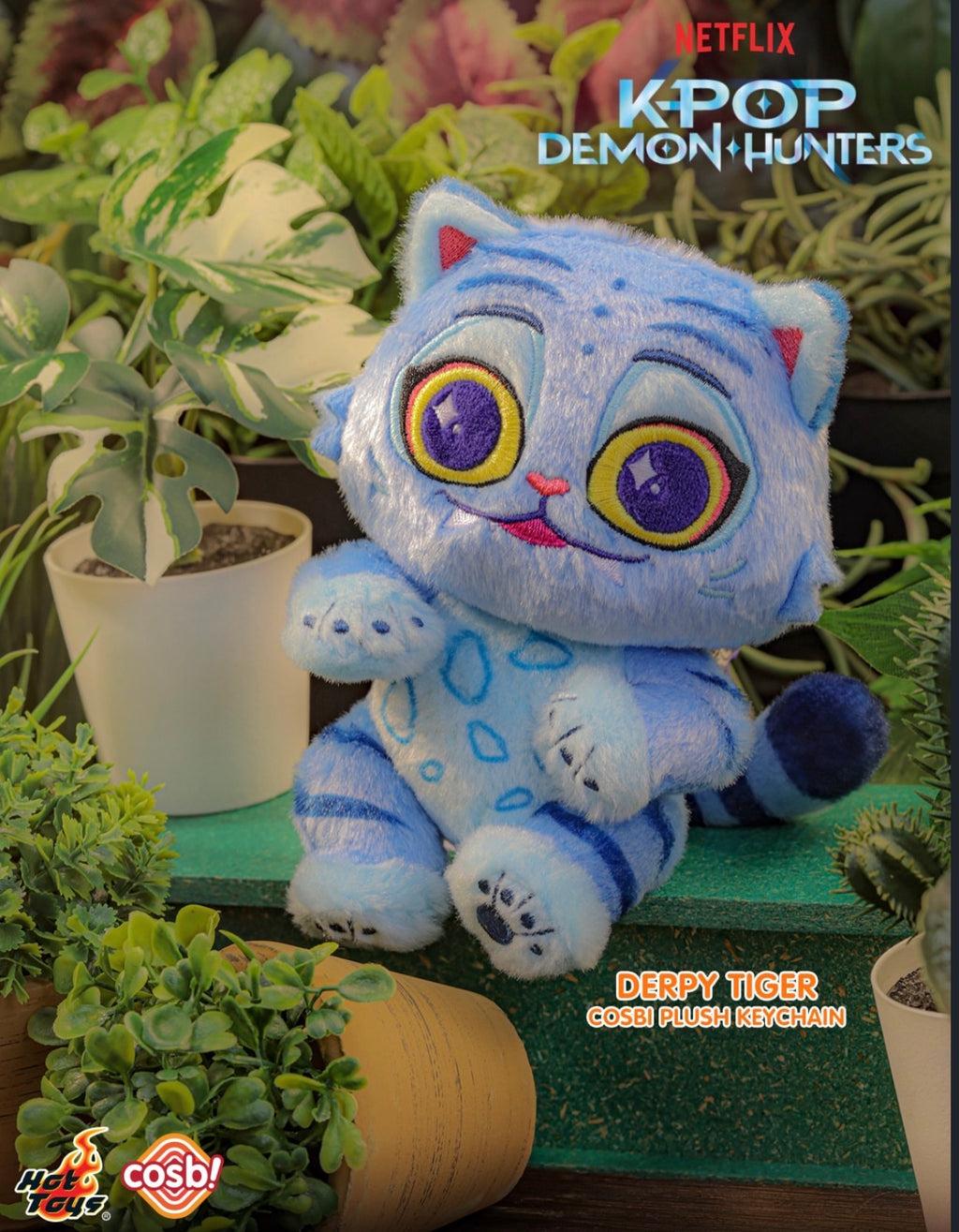 COSBI KPOP DEMON HUNTERS OFFICIAL DERPY PLUSH KEYRING