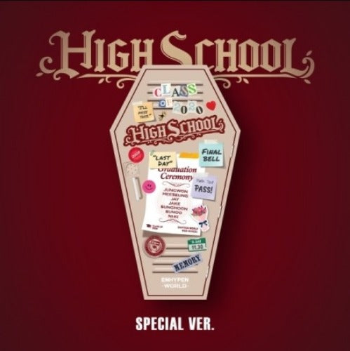 ENHYPEN - WORLD COUPON CARD COLLECTION] HIGH SCHOOL SPECIAL VER.