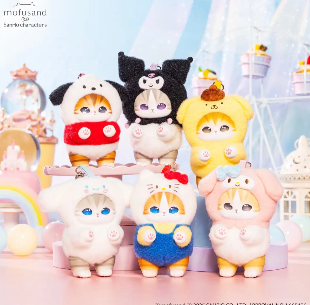 KIRAMEKKO Mofusand Fluffy Kittens x SANRIO Blind Box