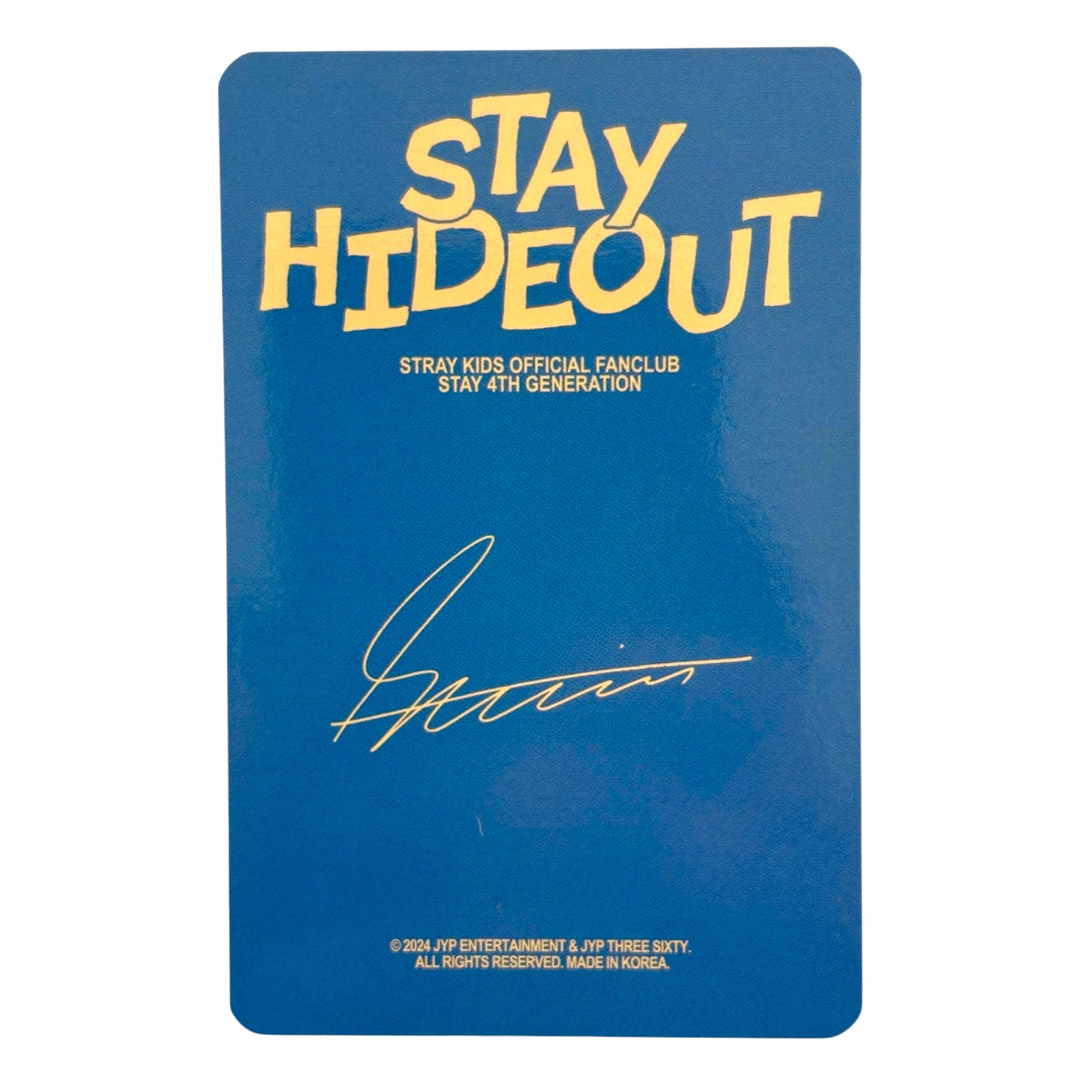 STRAY KIDS Photocard STAY HIDEOUT