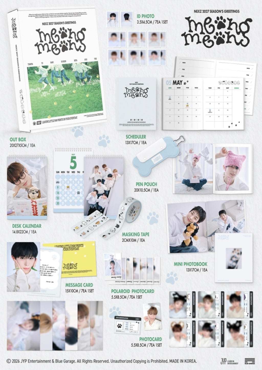 NEXZ 2027 SEASON’S GREETINGS meong meong