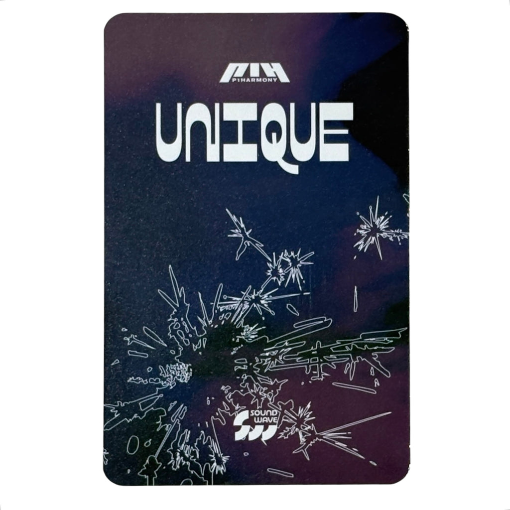 P1HARMONY Photocard UNIQUE POB SOUNDWAVE