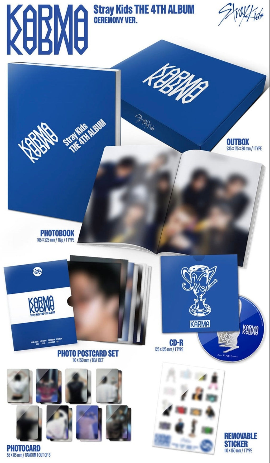 Stray Kids – The 4th Full Album [KARMA] (CEREMONY VER., HOORAY VER.)