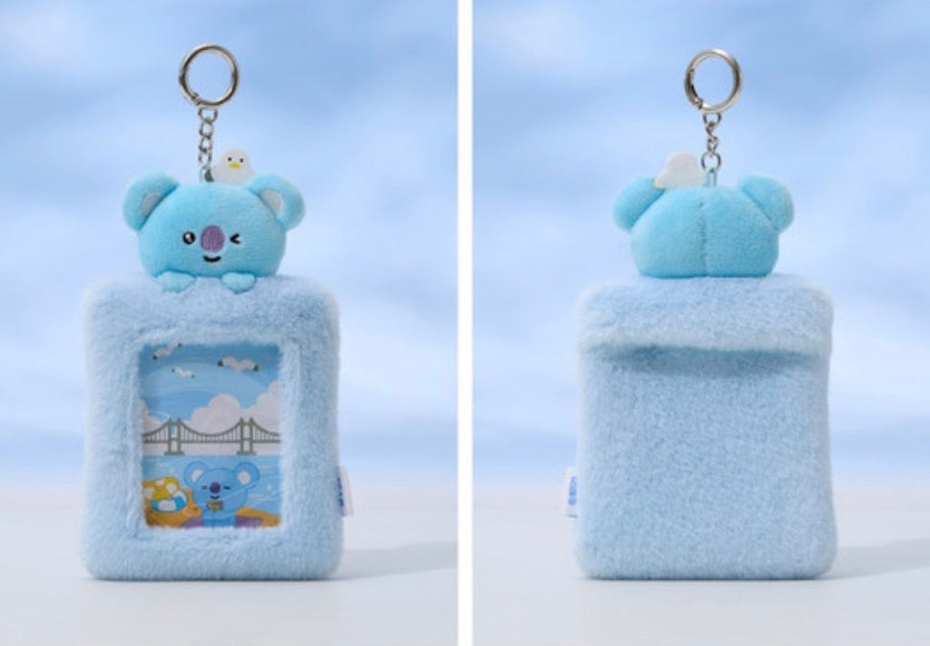 BT21 - PLUSH PHOTOCARD HOLDER KEYRING BUSAN
