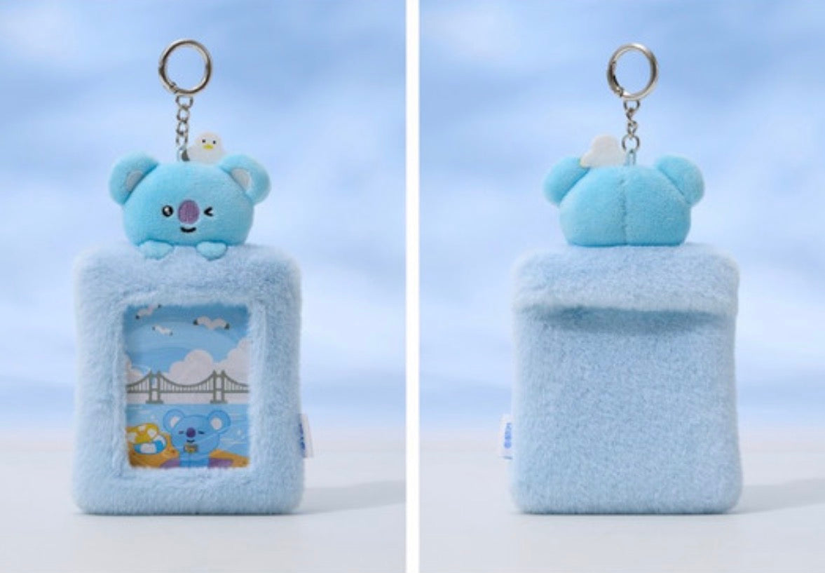 BT21 - PLUSH PHOTOCARD HOLDER KEYRING BUSAN