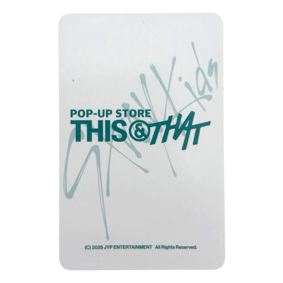 STRAY KIDS THIS & THAT POP-UP STORE LUCKY DRAW