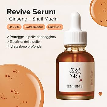 Beauty Of Joseon Siero Rivitalizzante al Ginseng e Bava di Lumaca 30 Ml