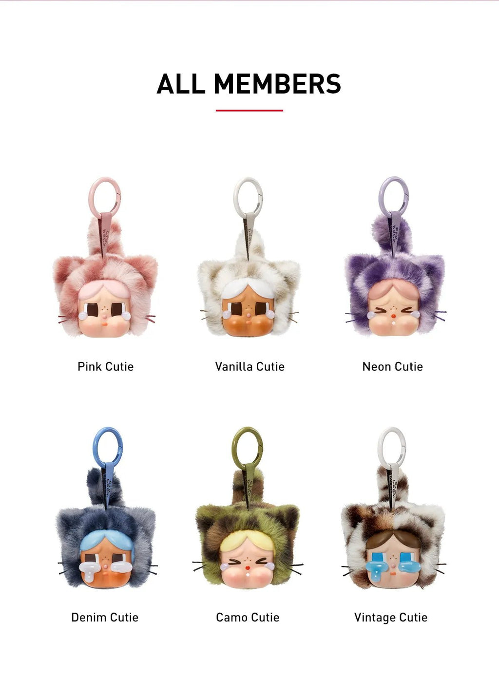 Pop Mart CRYBABY Wild but Cutie Series - Vinyl Plush Pendant Blind Box - Neko Pop