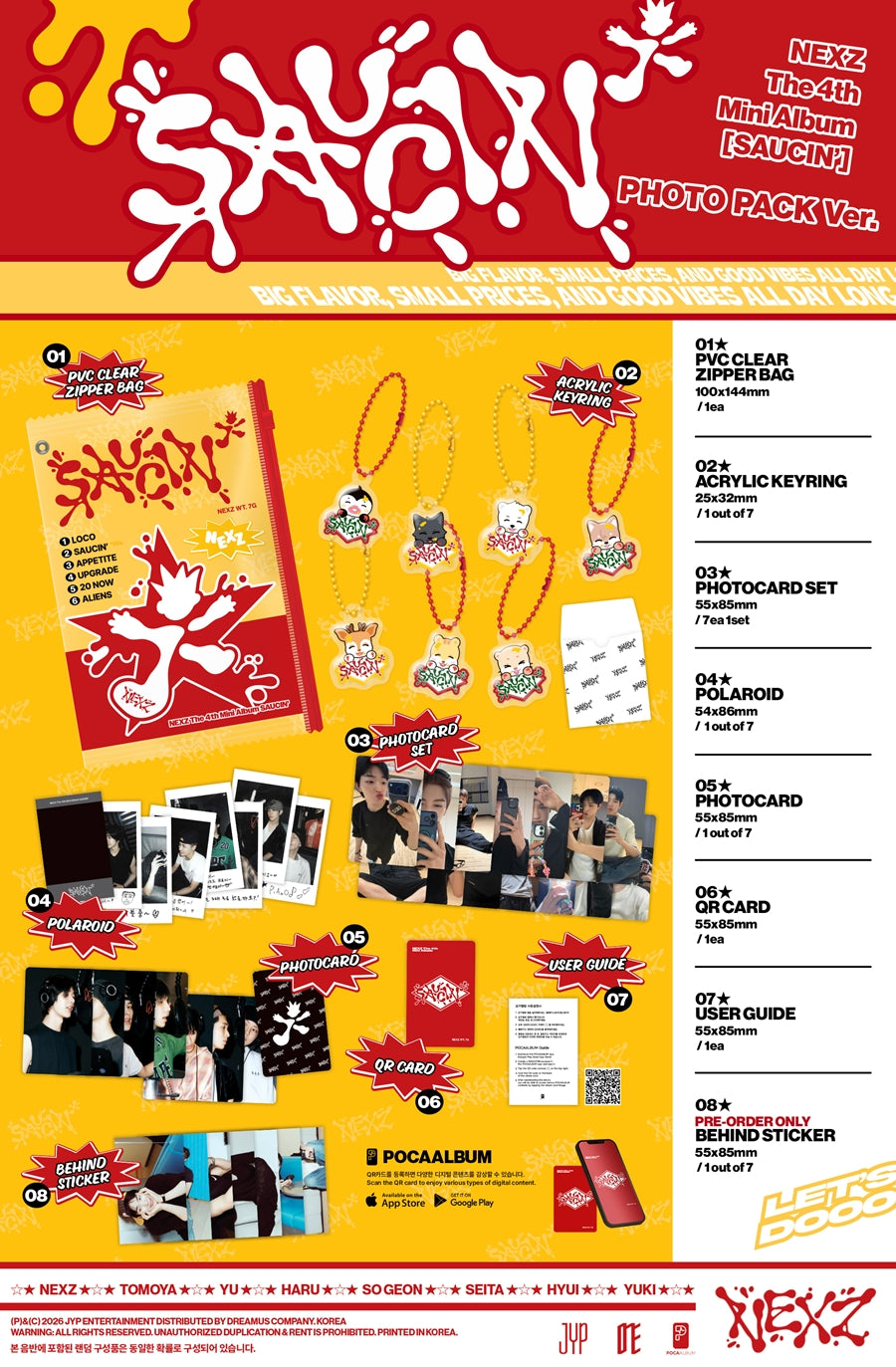 NEXZ – The 4th Mini Album [SAUCIN’] (PHOTO PACK Ver.)