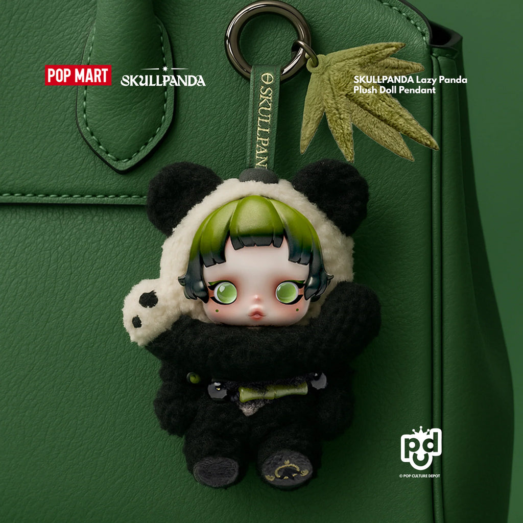 POP MART SKULLPANDA Lazy Panda Plush Doll - Edizione Limitata