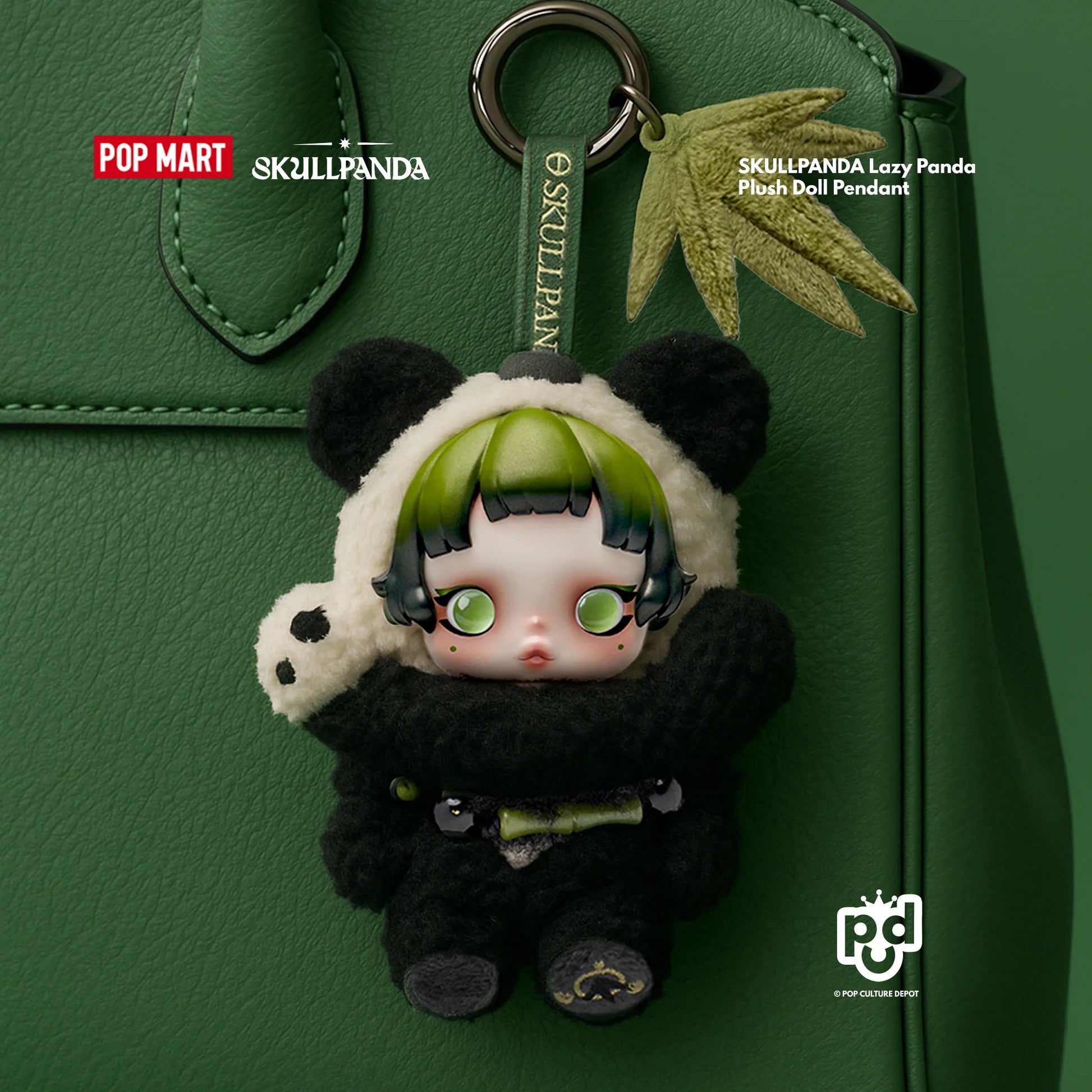 POP MART SKULLPANDA Lazy Panda Plush Doll - Edizione Limitata