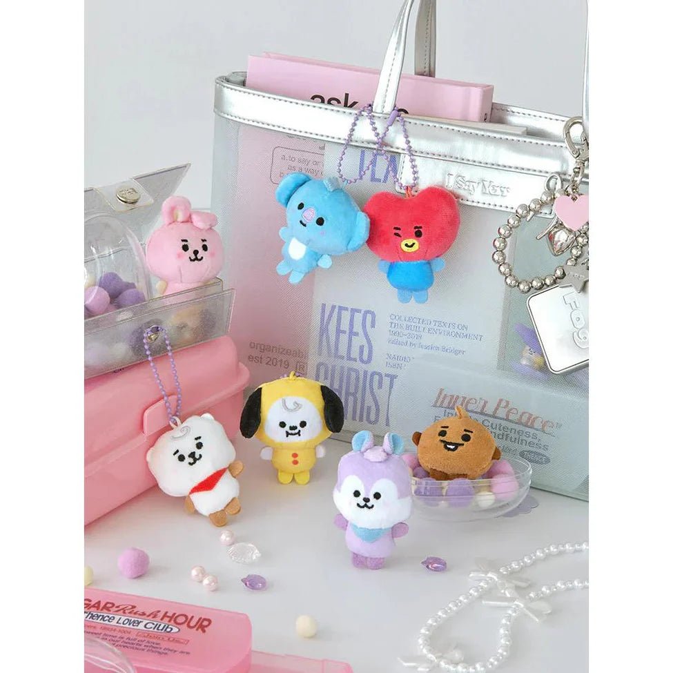 BT21 BABY PEARL PLUSH KEYRING - Neko Pop