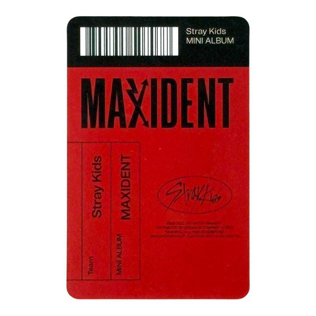 STRAY KIDS Photocard MAXIDENT Accordion