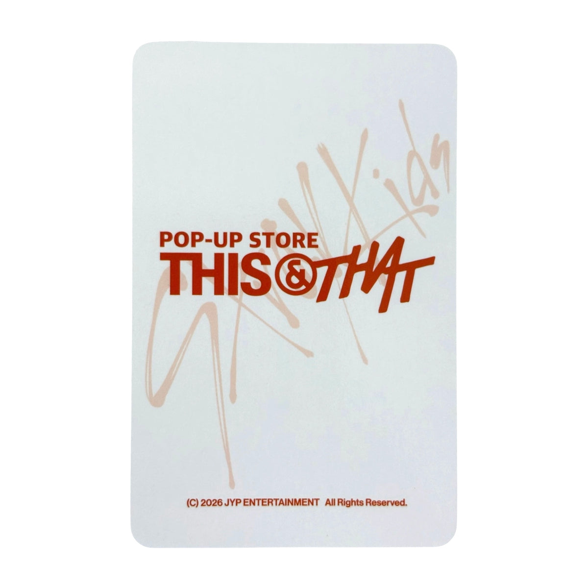 STRAY KIDS THIS & THAT SOUND WAVE LUCKY DRAW POB