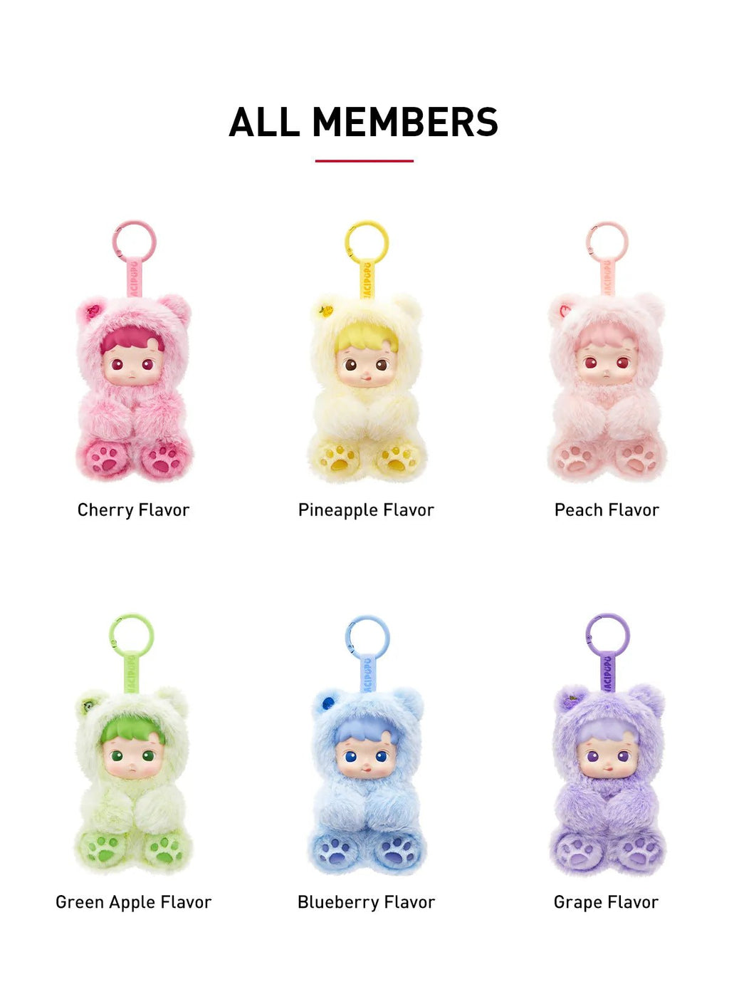 Pop Mart HACIPUPU Gummy Bear Series - Vinyl Plush Pendant Blind Box - Neko Pop
