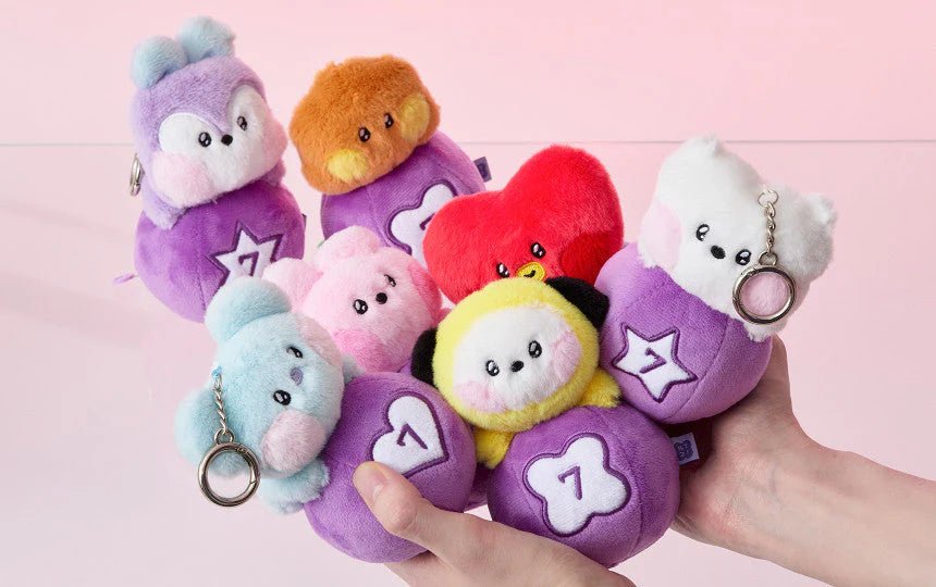 BTS - BT21 minini PLUSH KEYRING LUCKY GATCHA - Neko Pop
