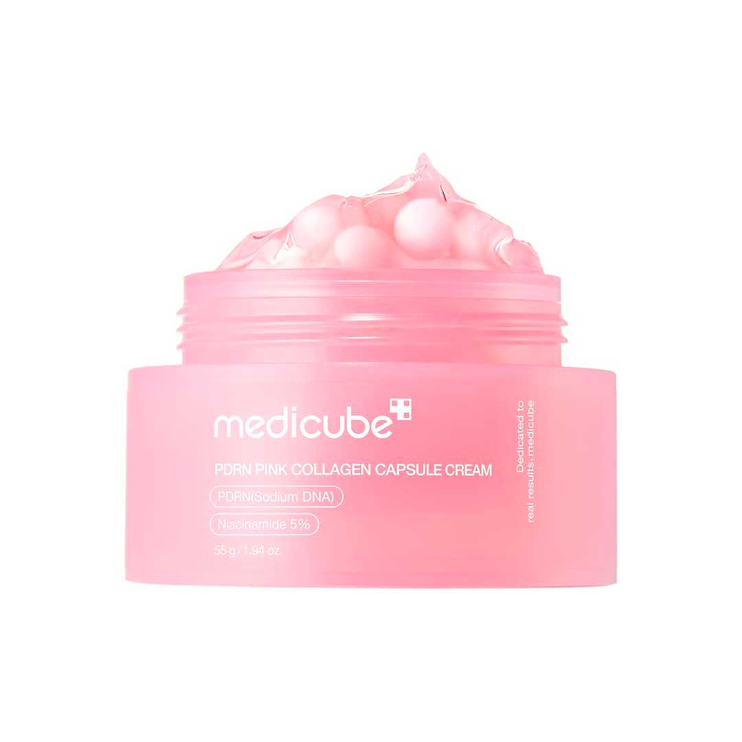 Medicube Crema Idratante per il Viso Salmon DNA PDRN Pink Collagen Capsule Cream 55 ml