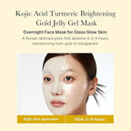 Medicube Maschera in Gel illuminante con Acido Kojico e Curcuma 28 g - Neko Pop