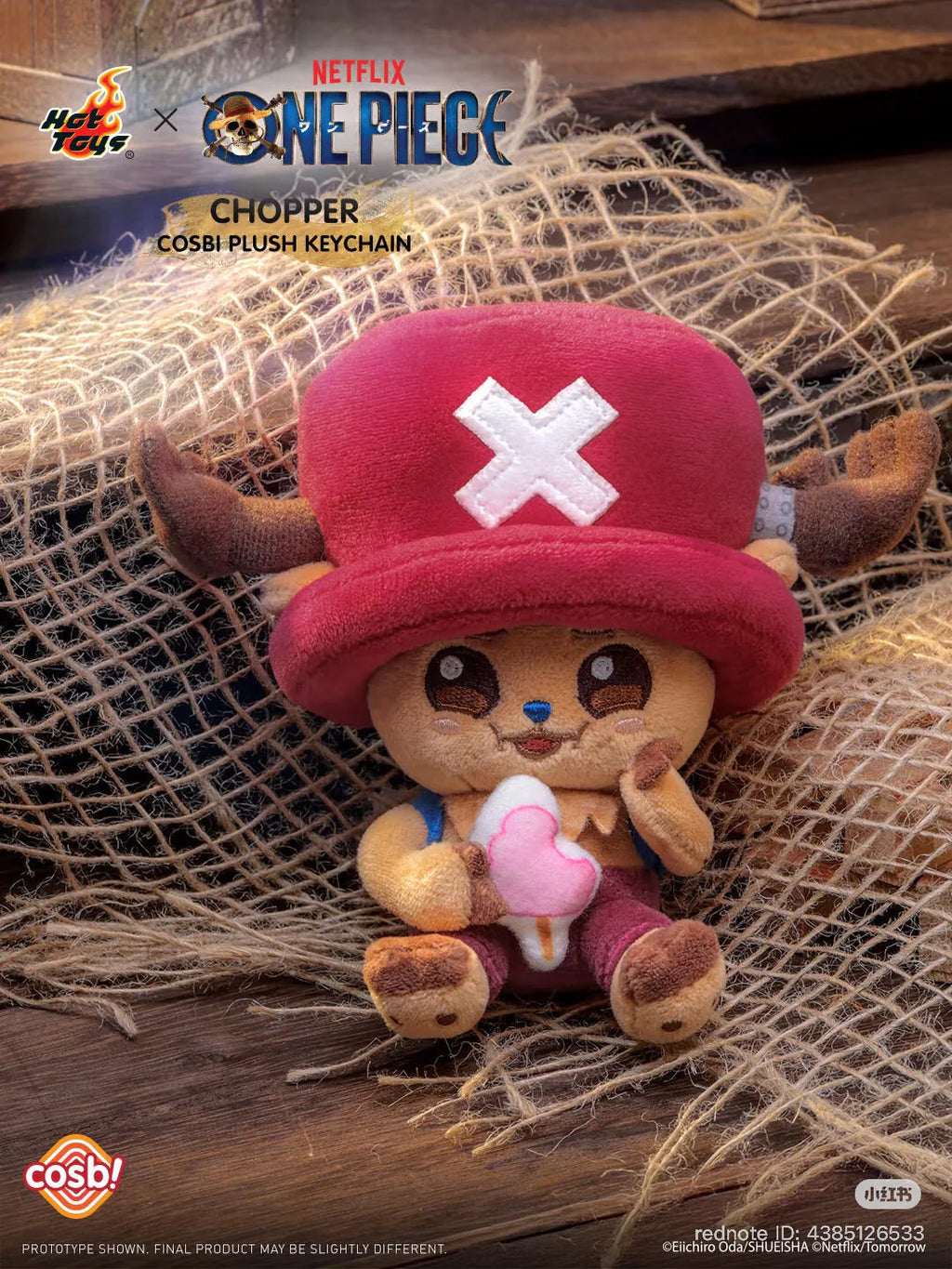 COSBI One Piece Chopper Plush Keychain Blind Box