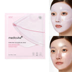 Medicube 4 Maschere in Gel al Collagene Rosa Salmon DNA PDRN - Maschera Viso Notturna