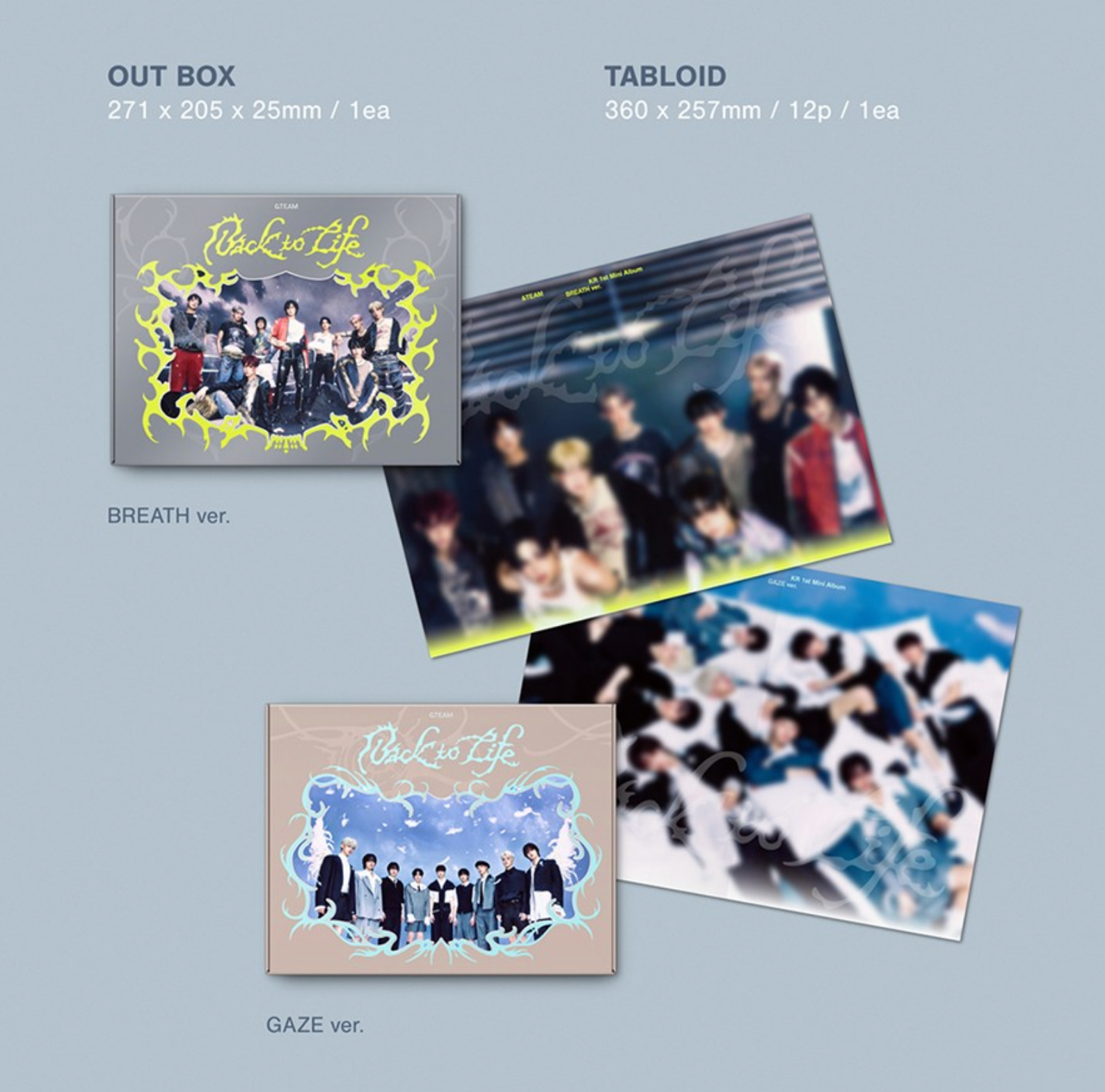 &TEAM - BACK TO LIFE (1ST KOREAN MINI ALBUM) - RANDOM