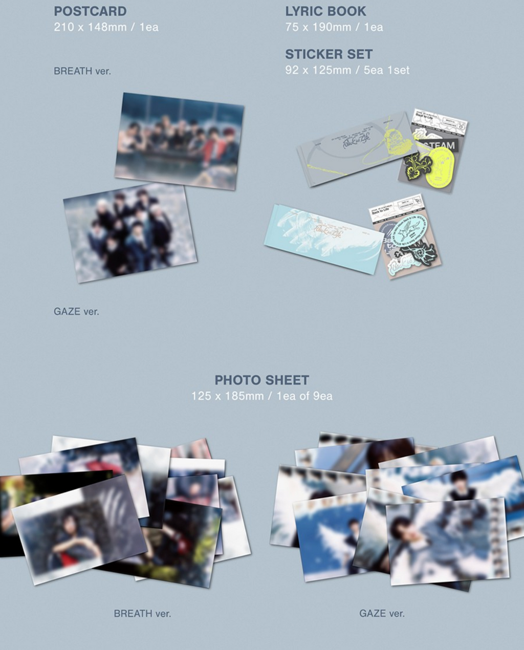 &TEAM - BACK TO LIFE (1ST KOREAN MINI ALBUM) - RANDOM