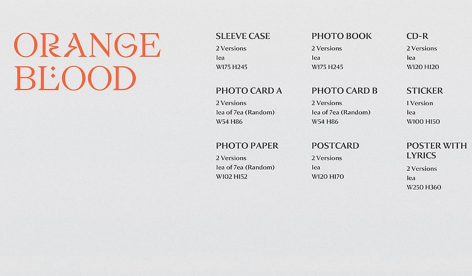 ENHYPEN – ORANGE BLOOD