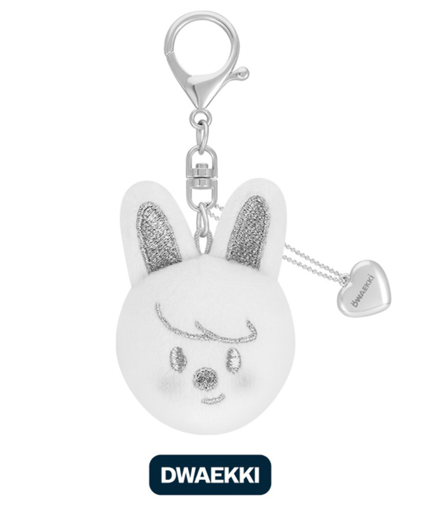 Stray Kids dominATE : celebrATE MD SKZOO FACE KEYRING SILVER Ver.