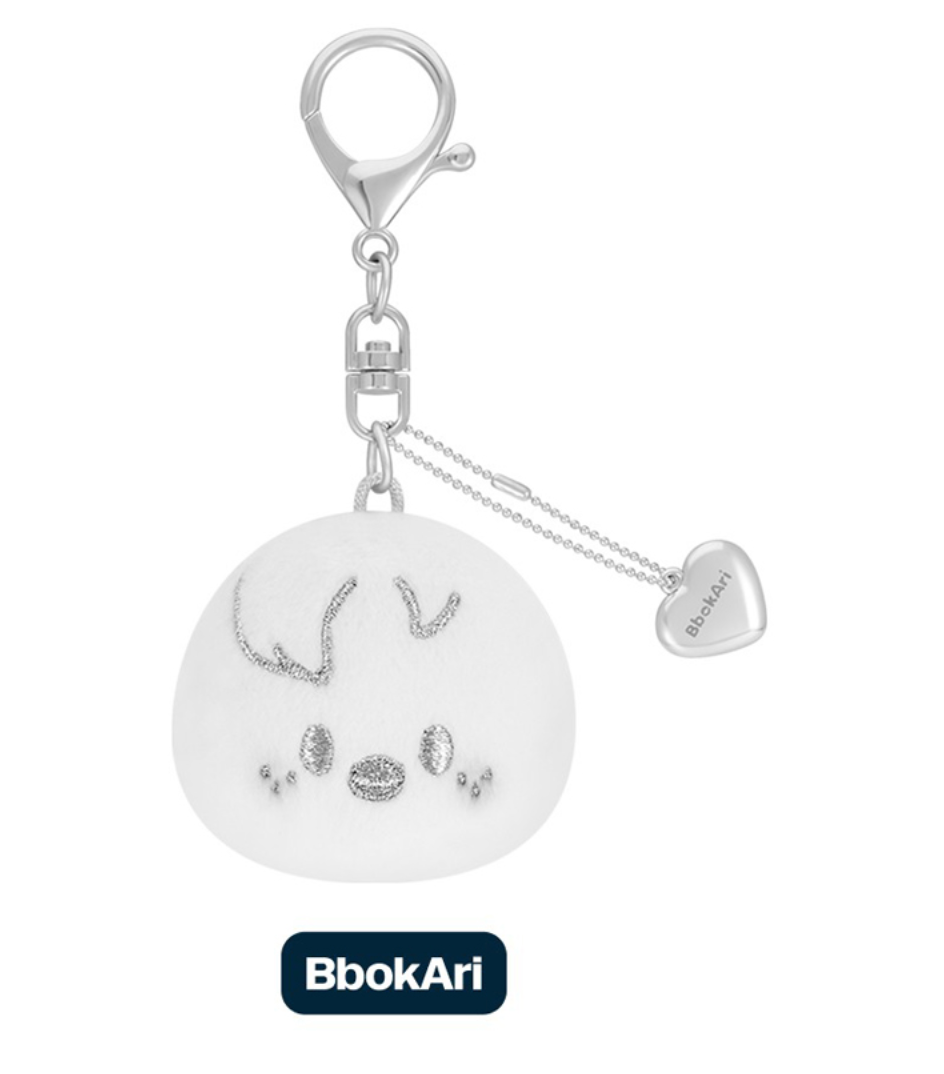 Stray Kids dominATE : celebrATE MD SKZOO FACE KEYRING SILVER Ver.