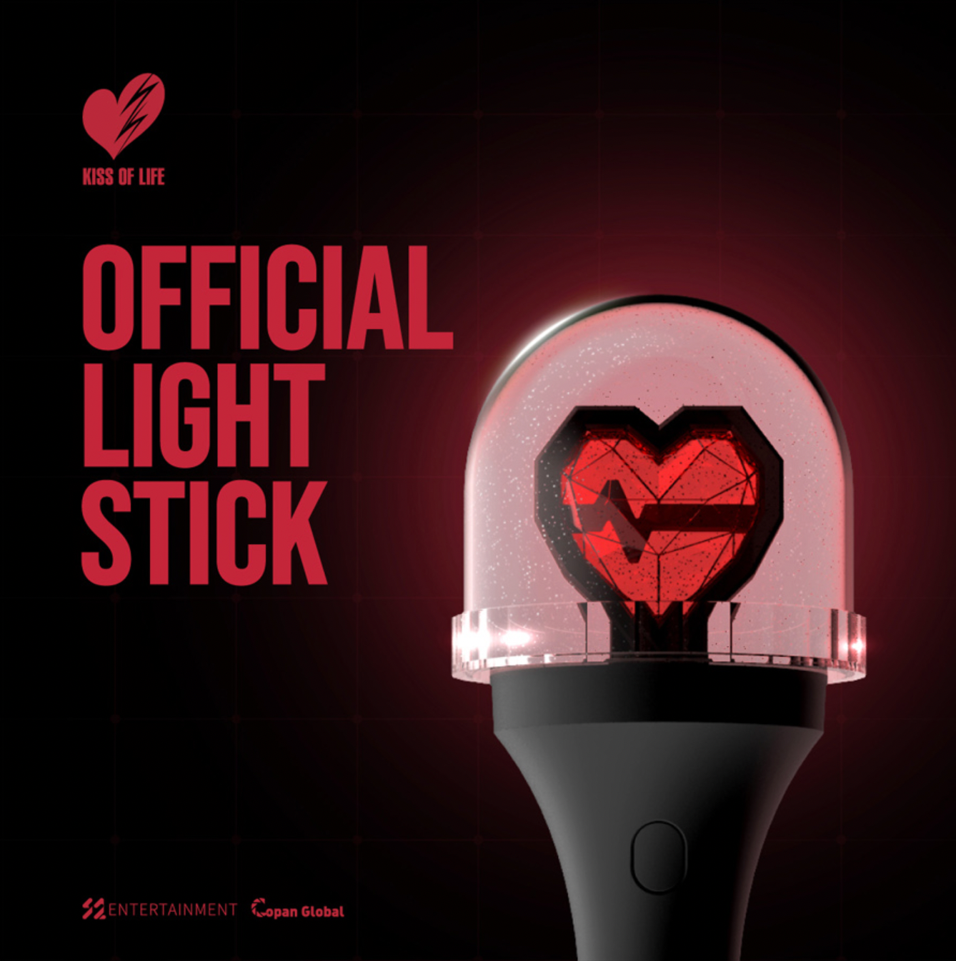KISS OF LIFE Official Light stick