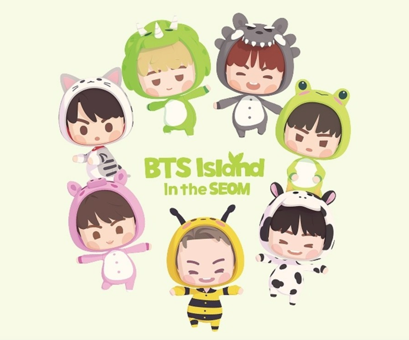 BTS - Island In the SEOM Face Keyring Official Merch