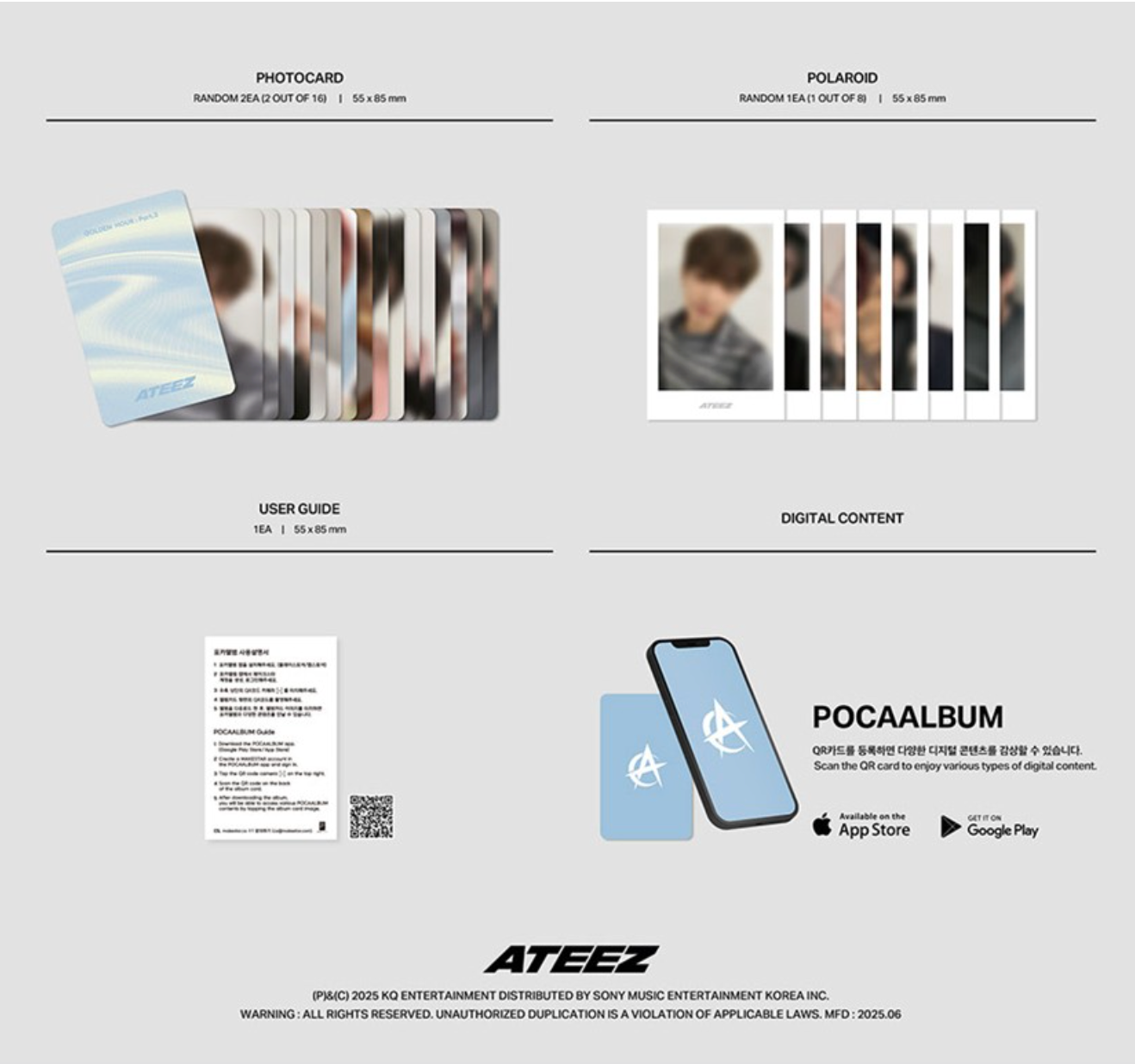 ATEEZ – 12th Mini Album [GOLDEN HOUR : Part.3] (POCAALBUM VER.)