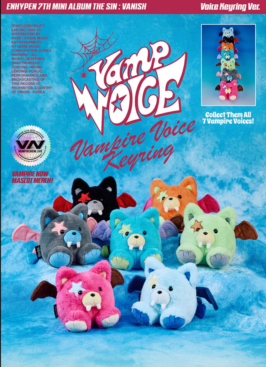 ENHYPEN – [THE SIN : VANISH] (Voice Keyring Ver.) Random