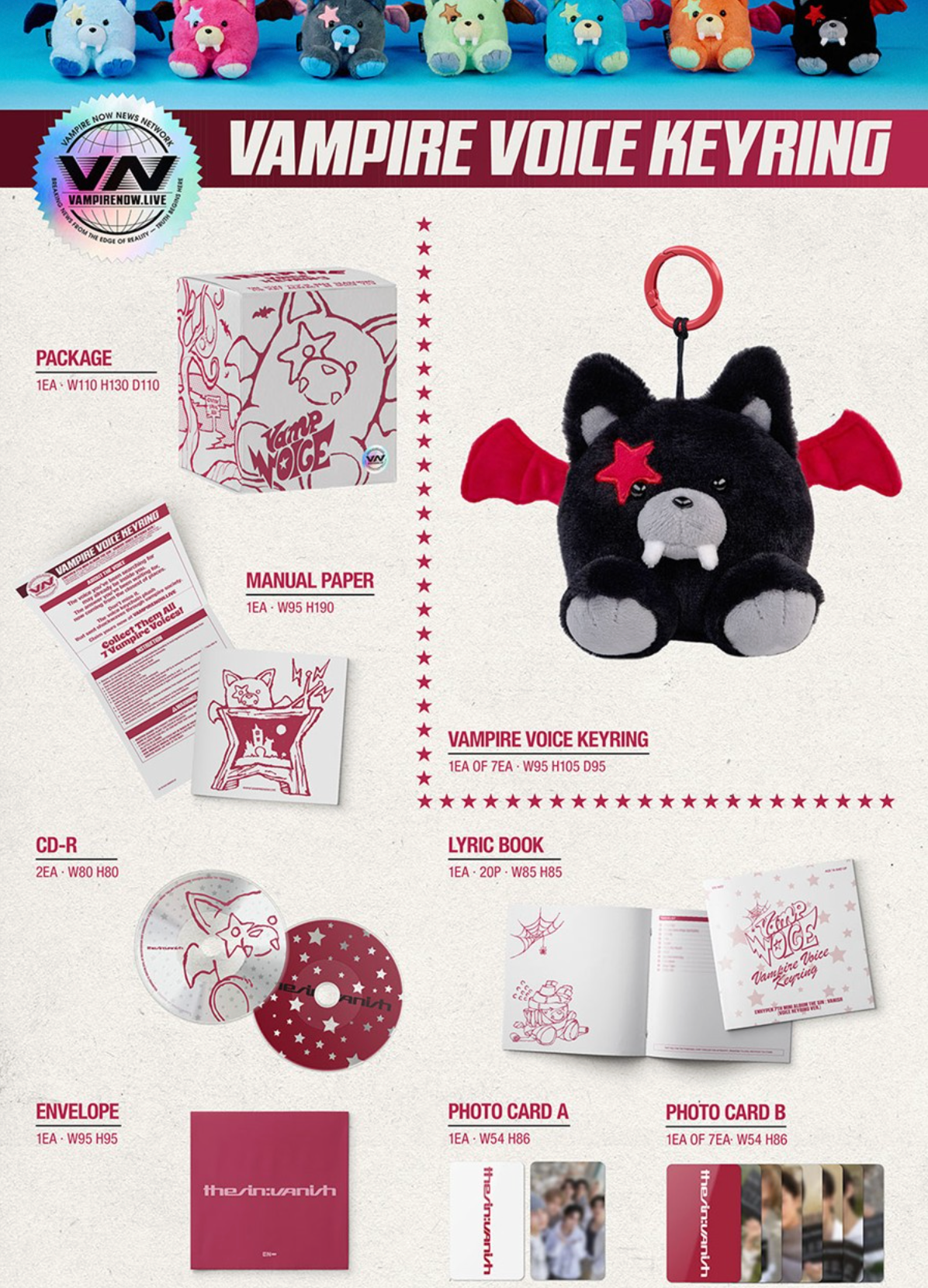 ENHYPEN – [THE SIN : VANISH] (Voice Keyring Ver.) Random