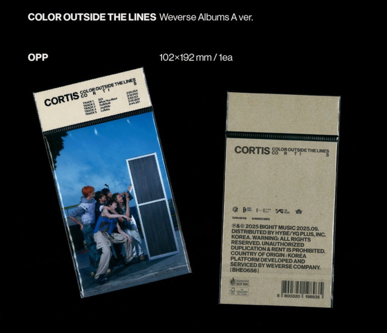CORTIS – The 1st EP [COLOR OUTSIDE THE LINES] (Weverse Albums ver.)
