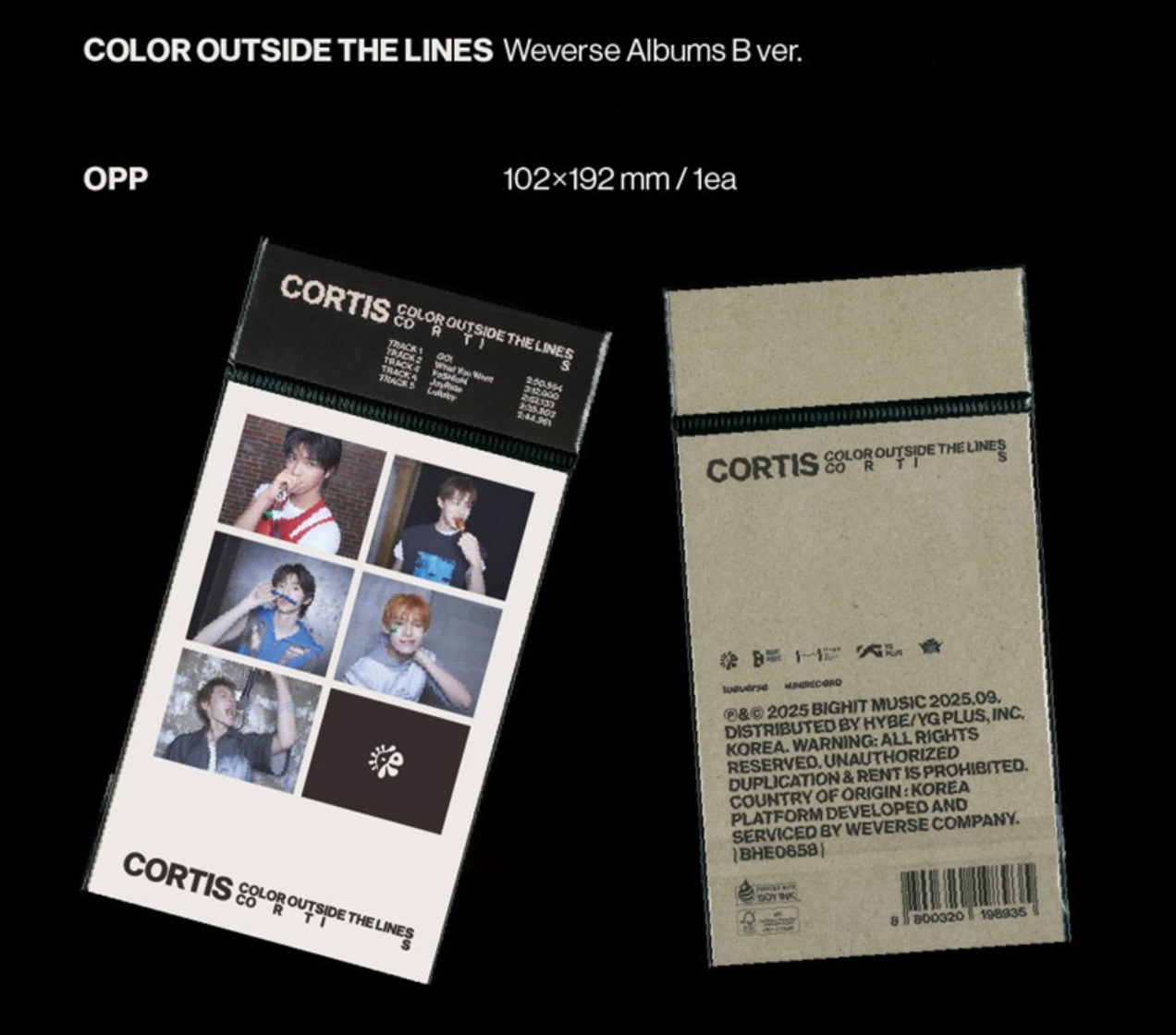 CORTIS – The 1st EP [COLOR OUTSIDE THE LINES] (Weverse Albums ver.)