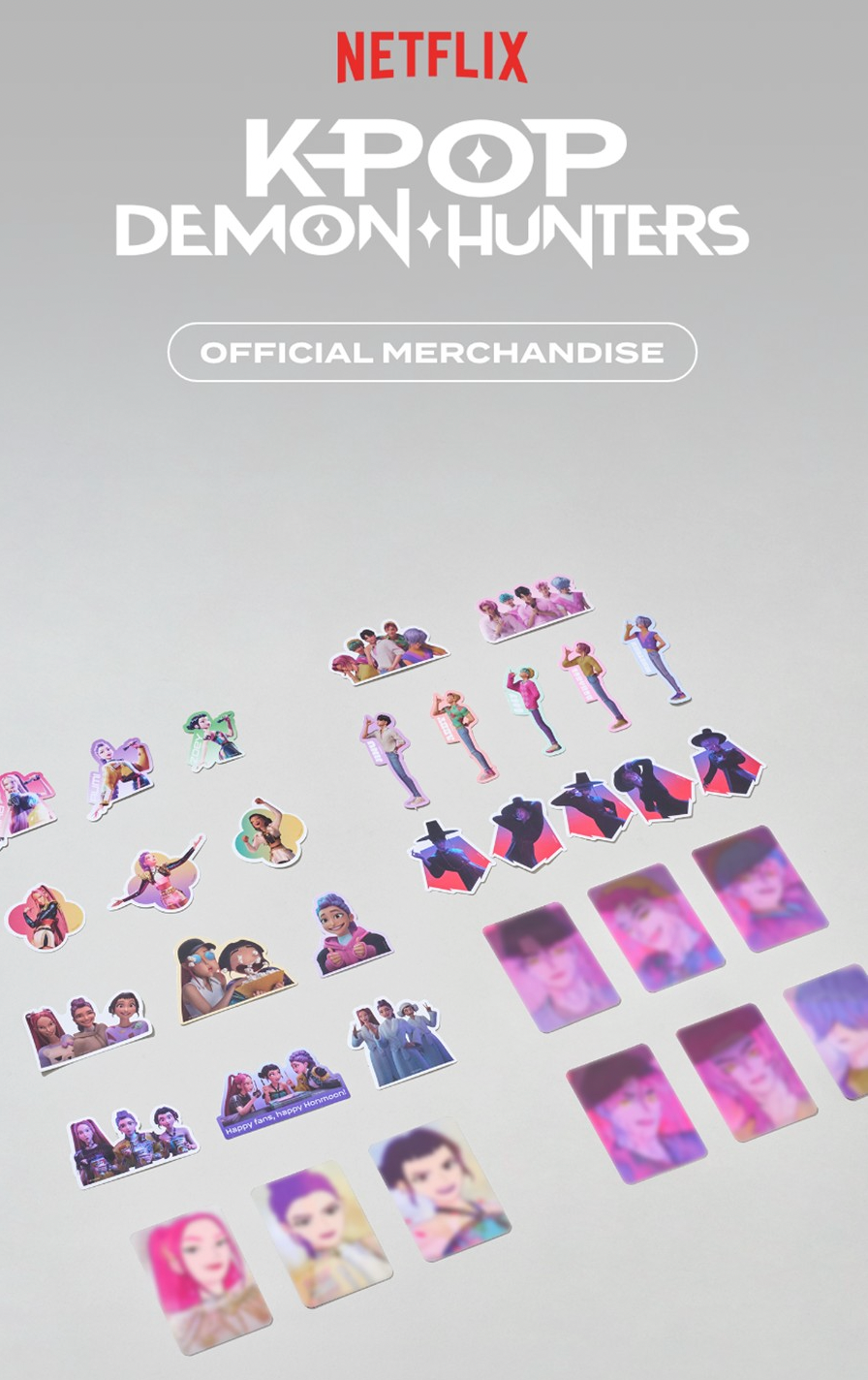 KPOP DEMON HUNTERS OFFICIAL MD Lenticular Photocard Set