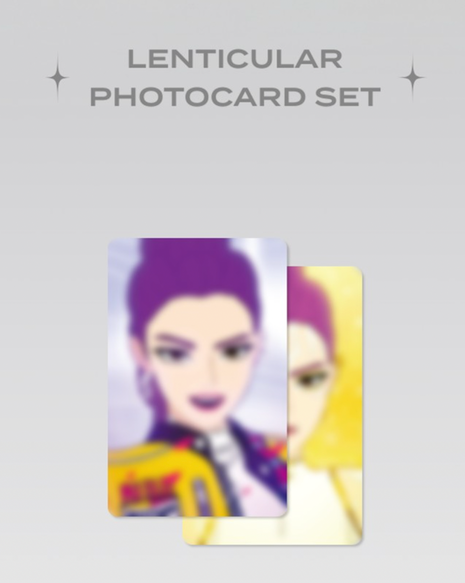 KPOP DEMON HUNTERS OFFICIAL MD Lenticular Photocard Set