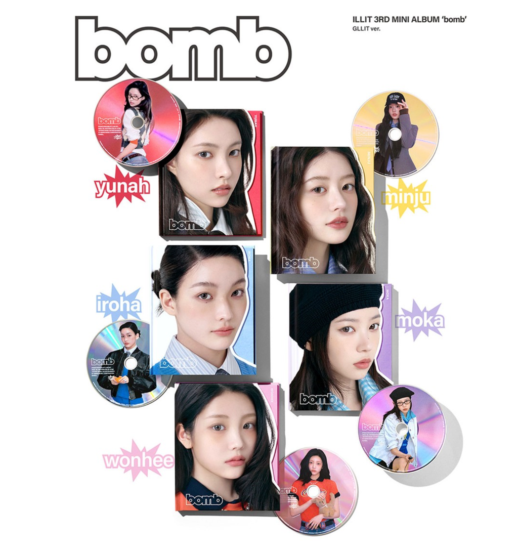 ILLIT – 3rd Mini Album [bomb] (GLLIT ver.) - Neko Pop