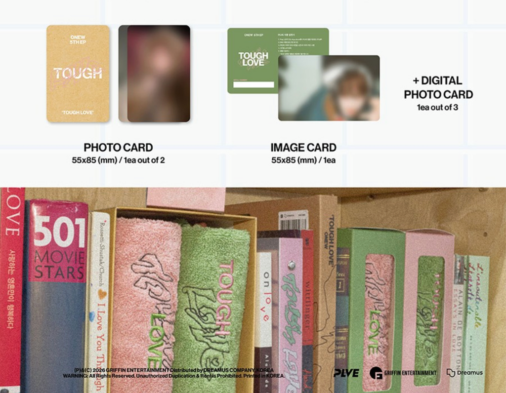 SHINee ONEW – 5th Mini Album [TOUGH LOVE] (TOWEL BOOK Ver.)