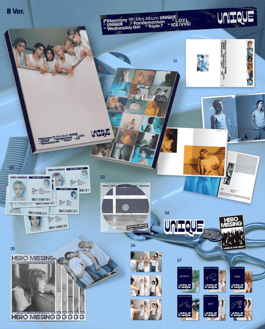 P1Harmony – 9th Mini Album [UNIQUE] (Photobook Ver.) - Neko Pop