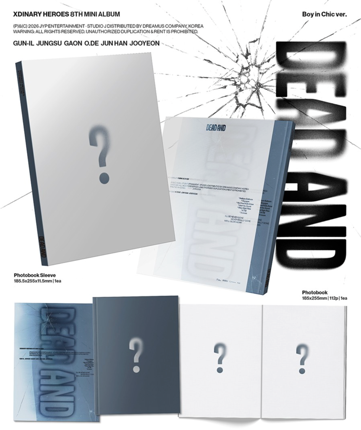 Xdinary-Heroes – 8th Mini Album [DEAD AND] (PHOTOBOOK ver.)