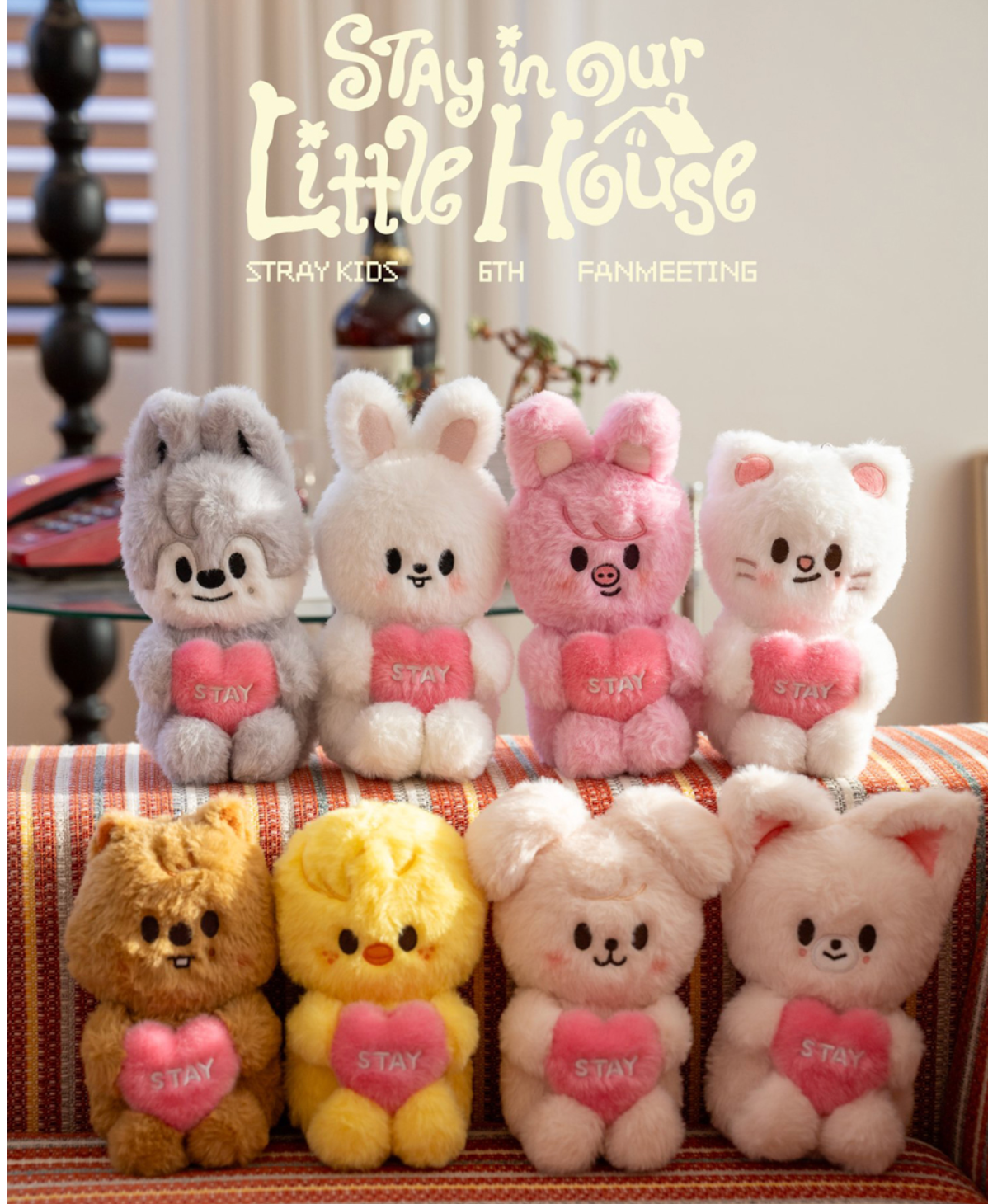 SKZOO PLUSH VOICE Ver. Stray Kids STAY in Our Little House MD - Neko Pop