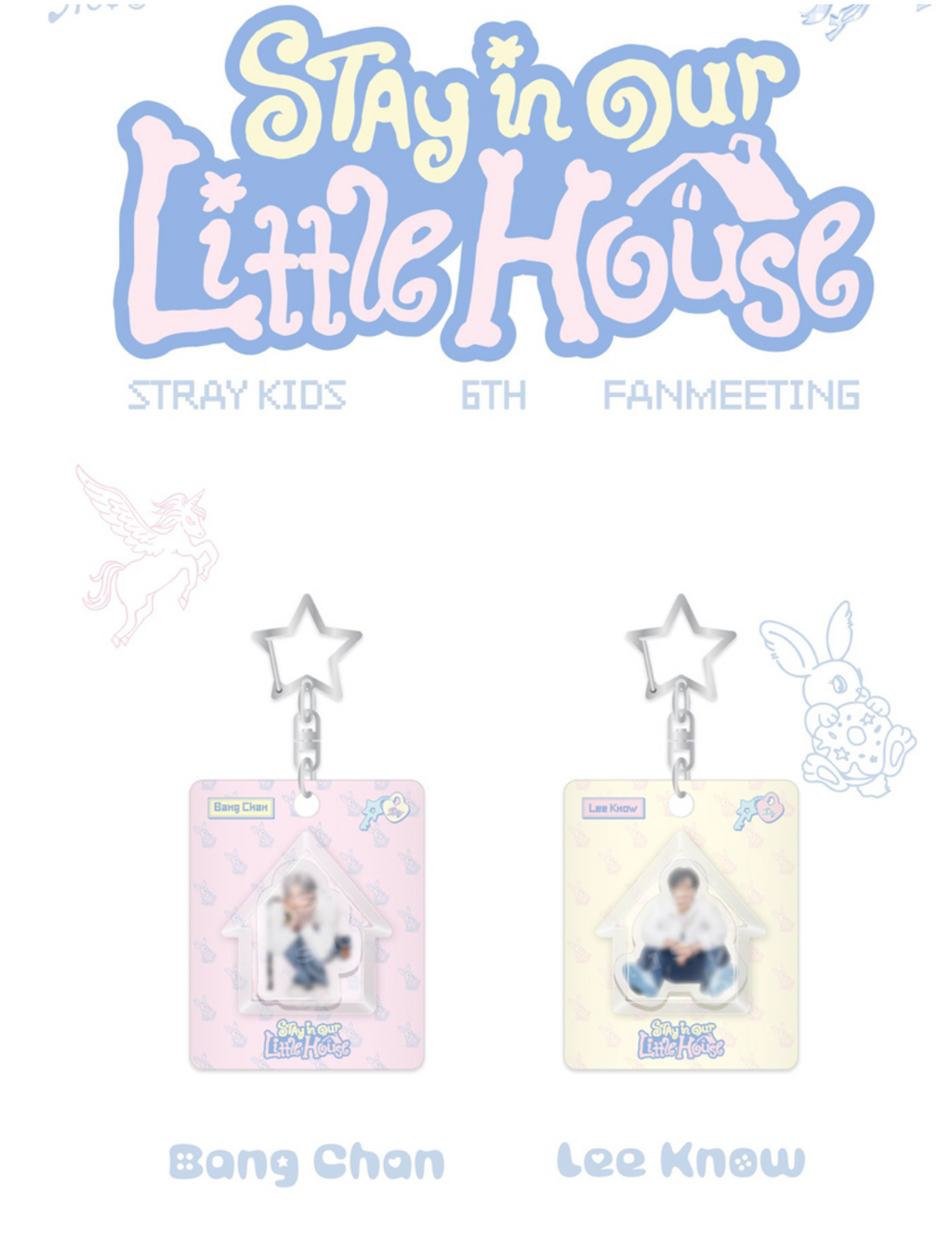 MINI BLOCK KEYRING Stray Kids STAY in Our Little House MD